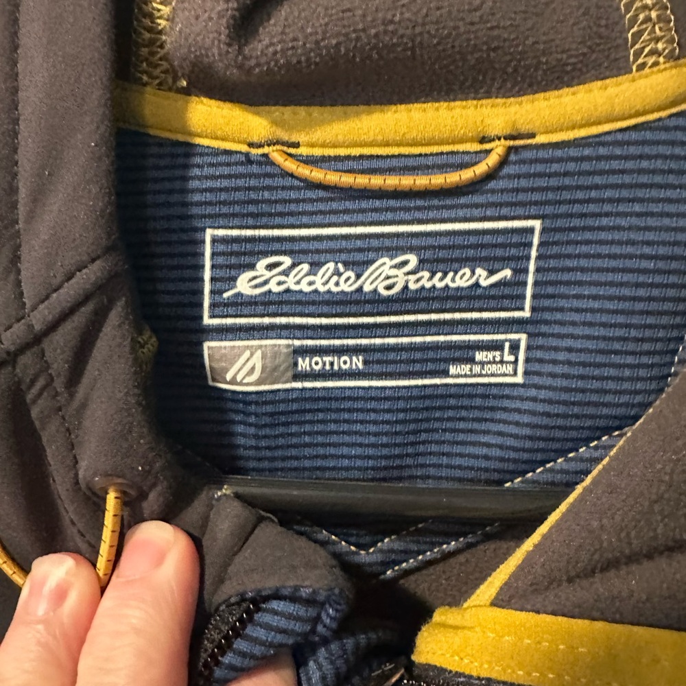 Eddie Bauer Men's Performance Jacket in Blue and Gray - Picture 2 of 3